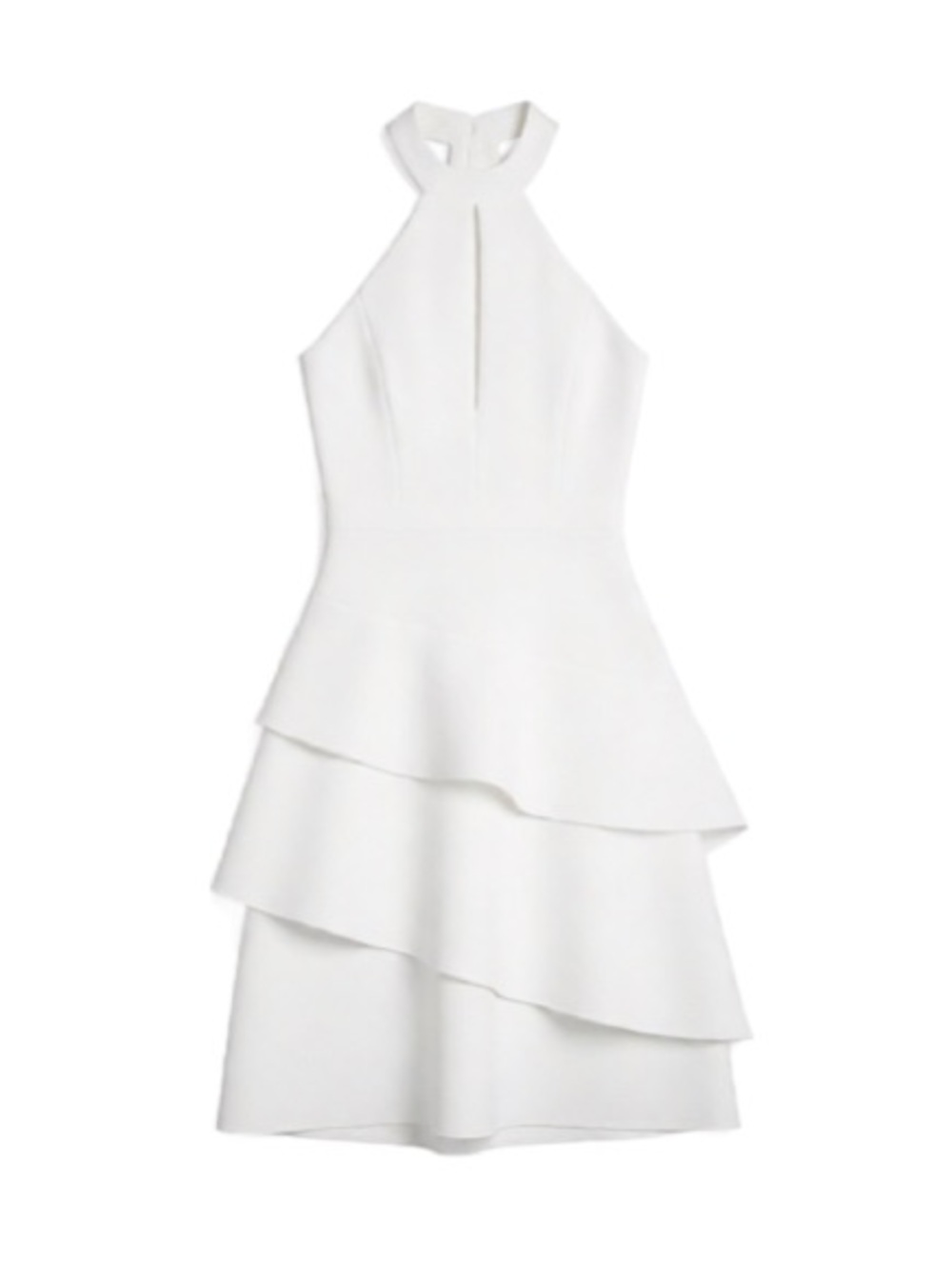 BCBG MaxAria white halter dress